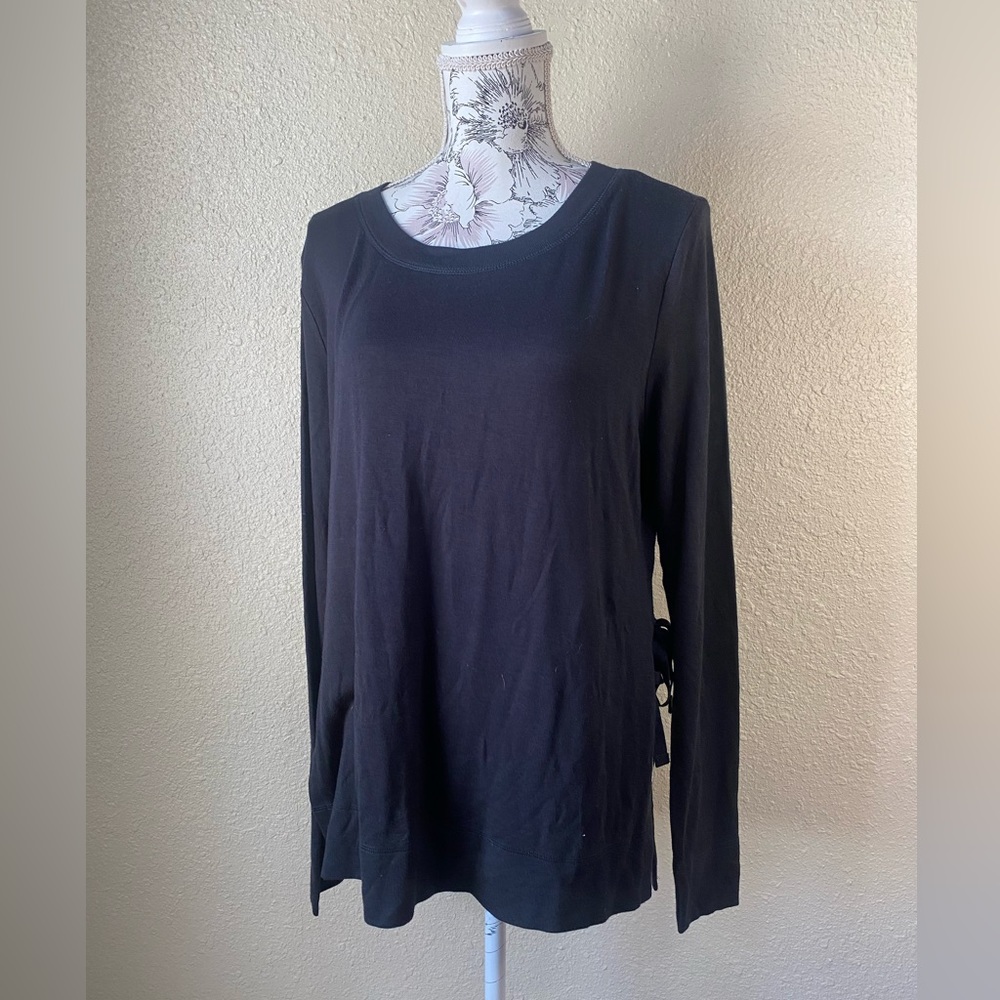 UGG long sleeve side tie tunic,‎ black size large